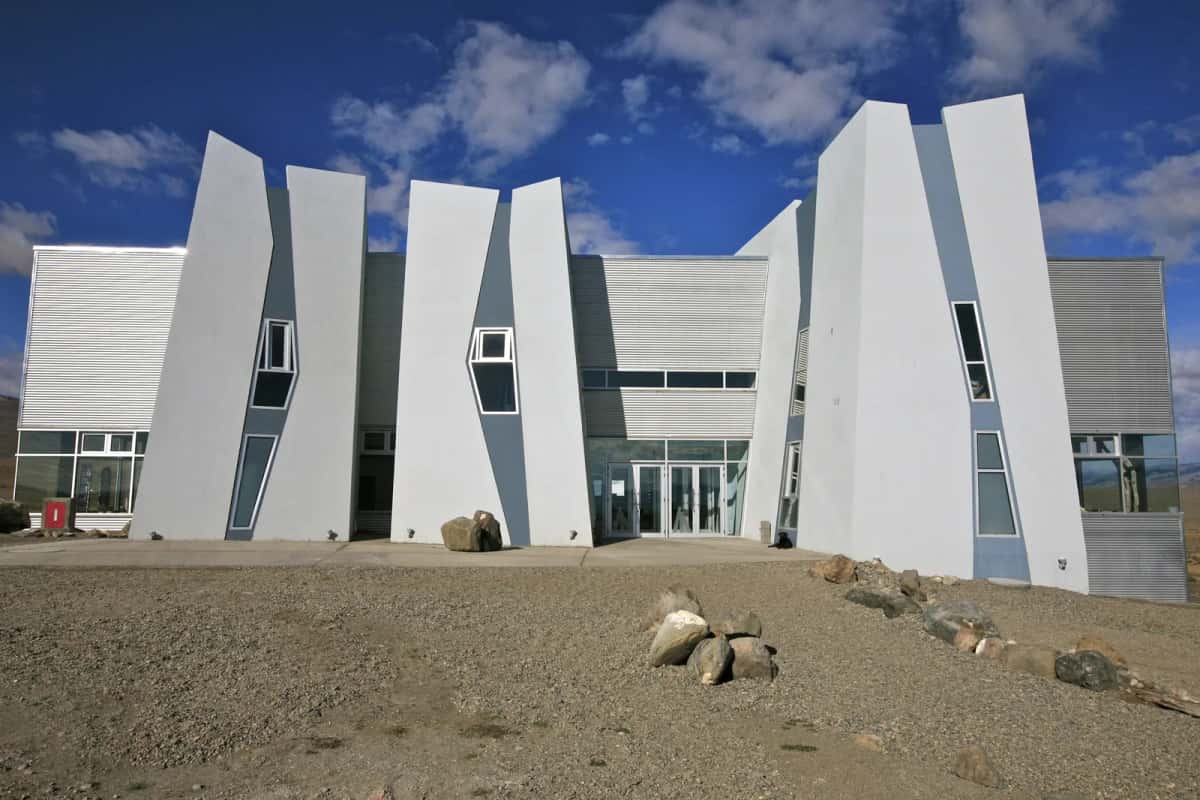 Façade du Glaciarium, le musée de la glace, près d’El Calafate