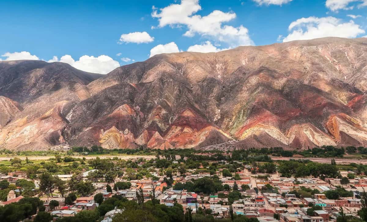 Quebrada de Humahuaca drone vue aérienne Jujuy Argentine